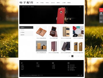 电子配件 公司企业网站 html源码